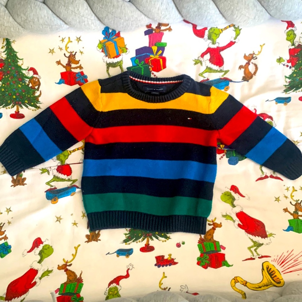 Tommy Hilfiger knit multi coloured sweater.